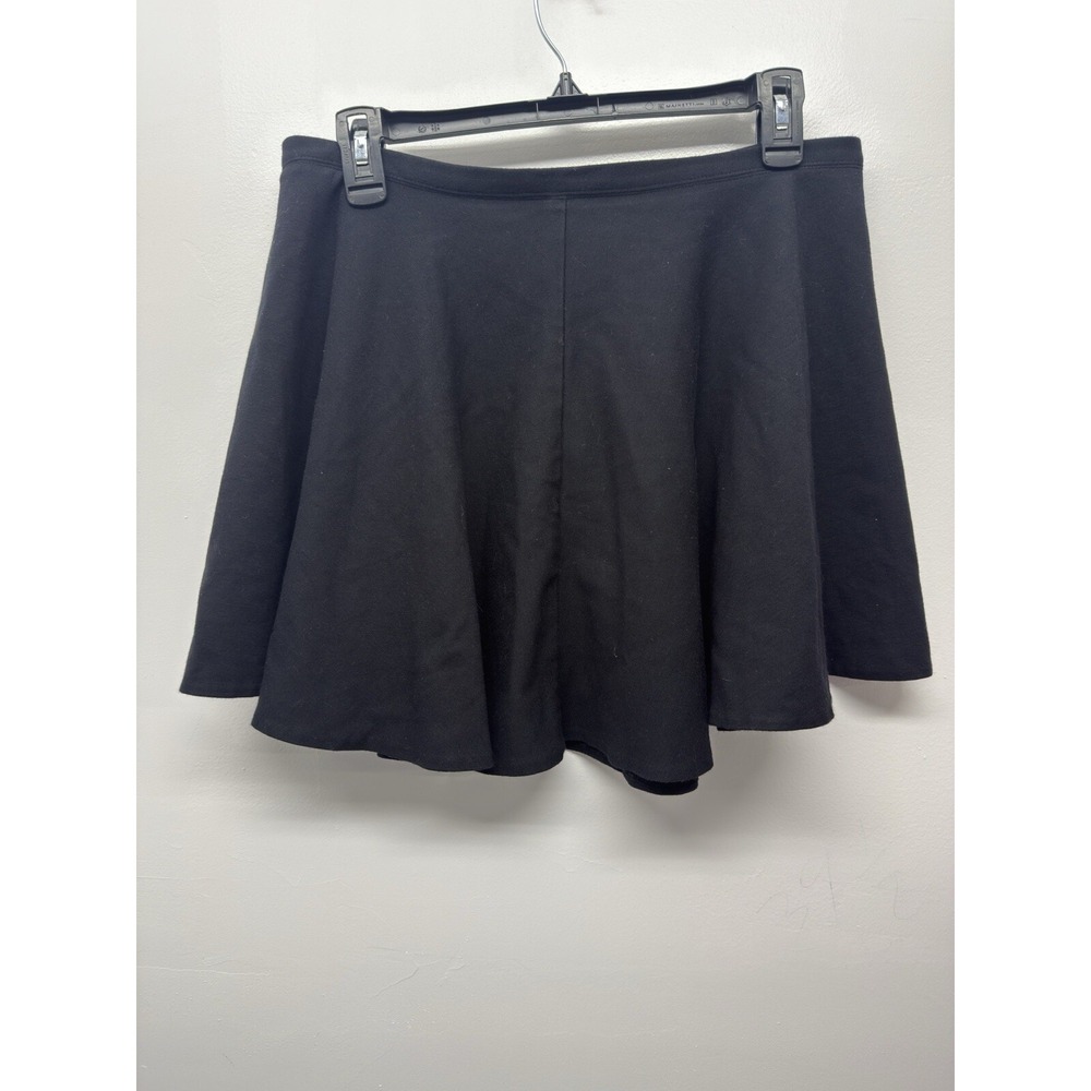 Victoria's Secret Sexy Black Skirt‎ Gold Zipper Skater Mini skirt Size 6 #21